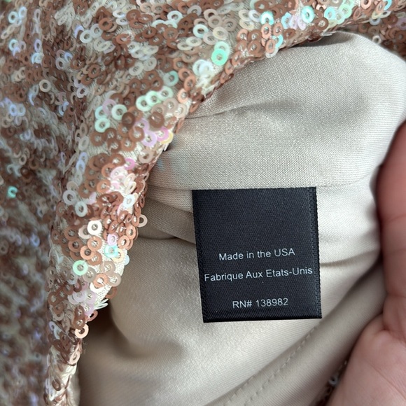Dress the Population Sequin V Neck Dress - Picture 4 of 5
